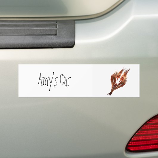 icoon van veer logo, Amy's auto Bumpersticker (Op auto)