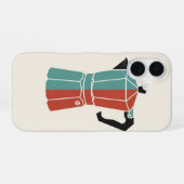Icoon van vintage Moka-pot iPhone 16 Hoesje (Achterkant horizontaal)