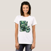 Icoon Zilver ABSTRACTE KUNST Modeprint T-shirt (Voorkant volledig)