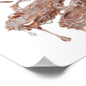 Icoon Zilver ABSTRACTE KUNST Modern Design Poster (Hoek)