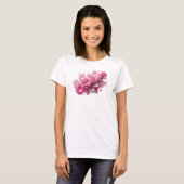 Icoonontwerp ABSTRACTE KUNST in Roze T-shirt (Voorkant volledig)