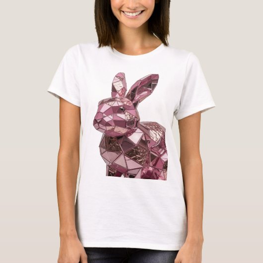 Icoonontwerp van abstract roze kunst t-shirt (Voorkant)