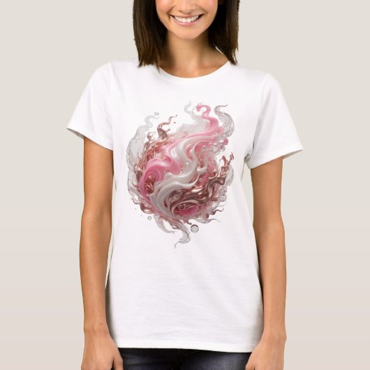 Icoonontwerp van zilver ABSTRACTE KUNST Statement T-shirt (Voorkant)