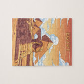 Icoonpiramides en sfinx van Egypte Legpuzzel (Horizontaal)