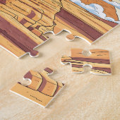 Icoonpiramides en sfinx van Egypte Legpuzzel (Zijkant)