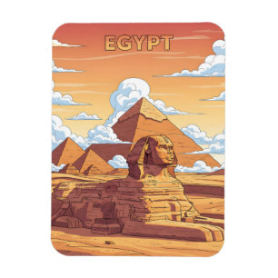 Icoonpiramides en sfinx van Egypte Magneet