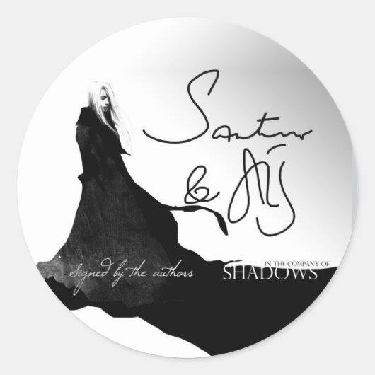 ICoS-boekenplaat, ondertekend door auteurs Ronde Sticker (Voorkant)