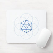 Icosaëder Heilige Geometrie Muismat (Met muis)