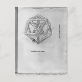 Icosahedron uit de "De Divina Proportione" Briefkaart (Voorkant)