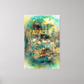 Icrème graffiti truck Missiondistrict San Francisc Canvas Afdruk (Voorkant)