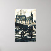 ICRR Centraal station Chicago Railroad Train 1960 Canvas Afdruk (Voorkant)