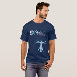 ICS 2017 Florence Mannen T-Shirt, Navy Blue T-shirt