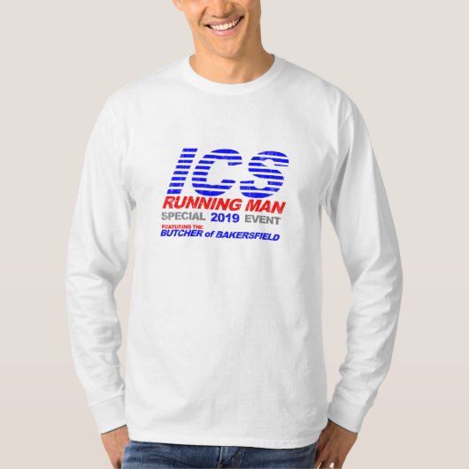 ICS-draaiend Man vervaagd T-shirt (Voorkant)