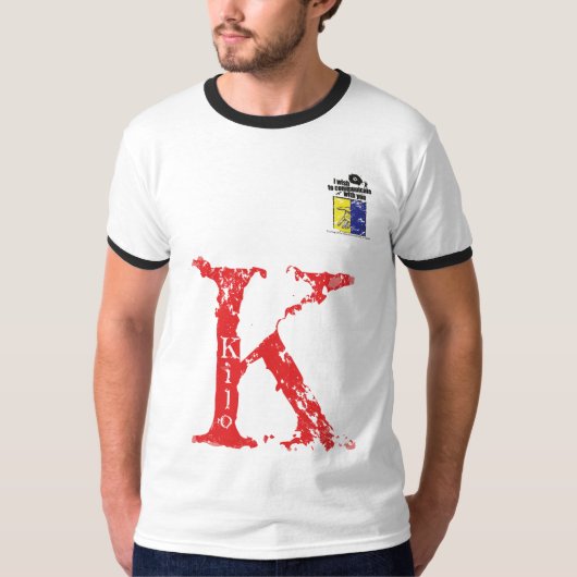 ICS-vlag "K" - Kilo T-Shirt (Voorkant)