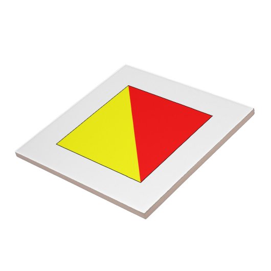 ICS-vlag O Tegeltje (Zijkant)