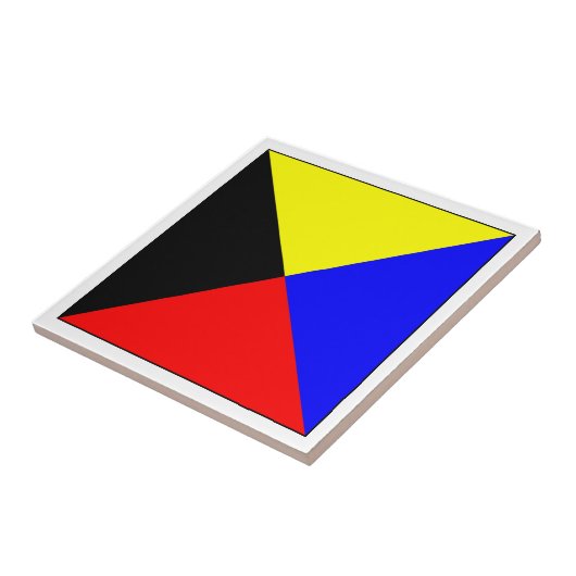 ICS-vlag Z Tegeltje (Zijkant)