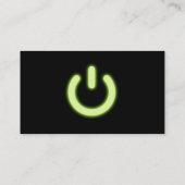 ICT cool green glow visitekaartje Standby (Achterkant)