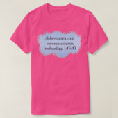 ICT Information and Communication Technology Schoo T-shirt (Design voorkant)