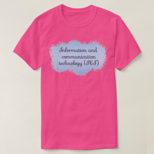 ICT Information and Communication Technology Schoo T-shirt (Design voorkant)