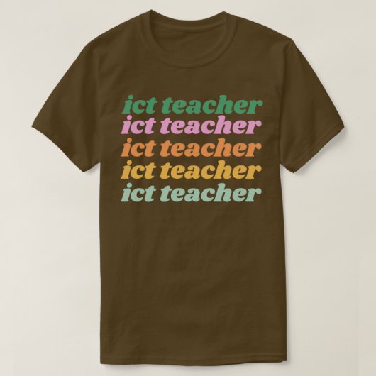 ict-leraar t-shirt (Design voorkant)