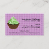 Icteerzalen Cupcake bakkerij Paars Visitekaartje (Achterkant)