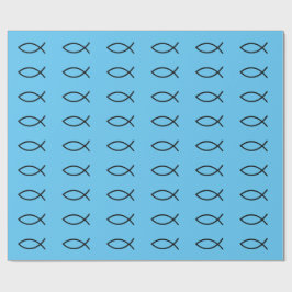 Icthus Fish Wrapping Paper Cadeaupapier