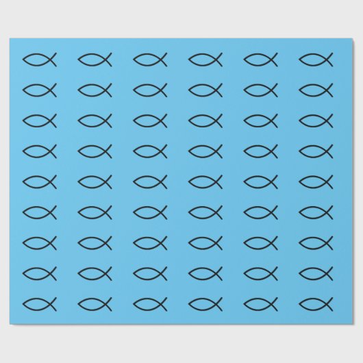 Icthus Fish Wrapping Paper Cadeaupapier (Vlak)