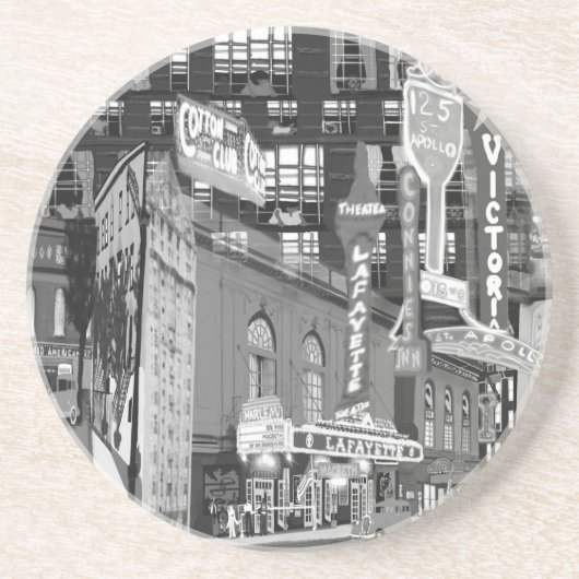 iCu2_BlckWhite Sandstone-Onderzetter Zandsteen Onderzetter (Voorkant)