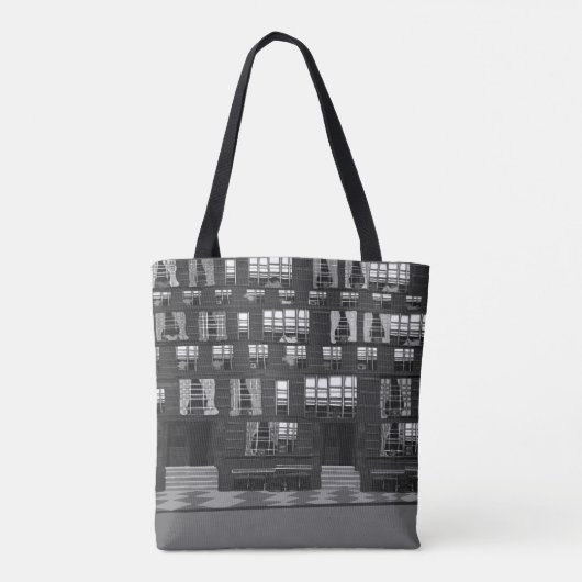 iCu2_BlckWhite-Tas Tote Bag (Achterkant)