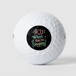 ICU Als Je Slaapt ICU Verpleegster Kerstmis  Golfballen