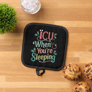ICU Als Je Slaapt ICU Verpleegster Kerstmis  Pannenlap