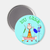 ICU Chick (verpleegster) Magneet (Voorkant / Achterkant)