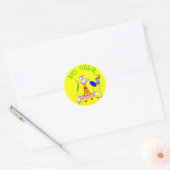 ICU Chick (verpleegster) Ronde Sticker (Envelop)