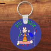 ICU Chick (verpleegster) Sleutelhanger (Voorkant)