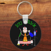 ICU Chick (verpleegster) Sleutelhanger (Voorkant)