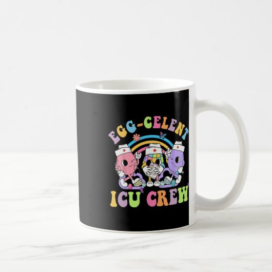 ICU Crew Egg-celent Schattige Bunny Easter Intensi Koffiemok (Rechts)