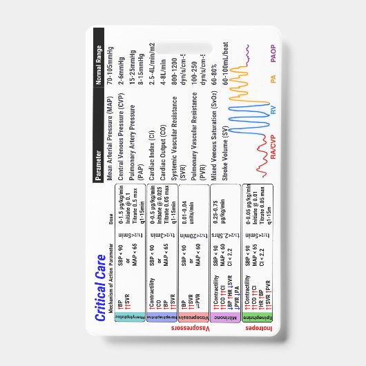 ICU Critical Care Badge Buddy (Front)