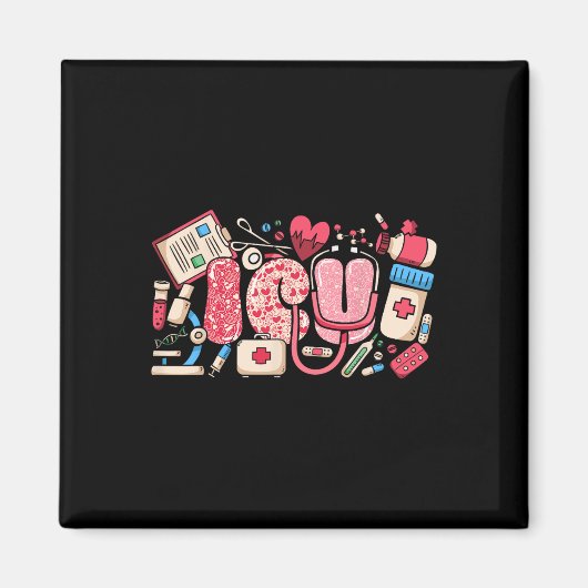 ICU Gelukkige Valentijnsdag Intensive Care Unit Ve Magneet (Voorkant)