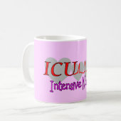 ICU INTENSIEVE Nursing Unieke cadeautjes Koffiemok (Voorkant links)