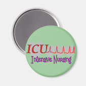 ICU INTENSIEVE Verpleegkunde Unieke Geschenken Magneet (Voorkant / Achterkant)
