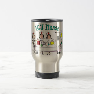 ICU Nurse-cadeautjes unieke 3D artistieke grafisch Reisbeker