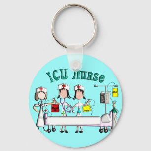 ICU Nurse-cadeautjes unieke 3D artistieke grafisch Sleutelhanger