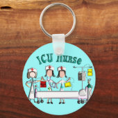 ICU Nurse-cadeautjes unieke 3D artistieke grafisch Sleutelhanger (Voorkant)