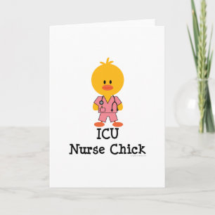 ICU Nurse Chick Wenskaart Kaart