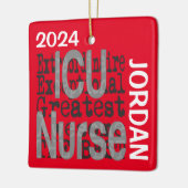 ICU Nurse Extraordinaire CUSTOM Keramisch Ornament (Links)