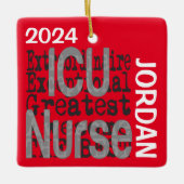 ICU Nurse Extraordinaire CUSTOM Keramisch Ornament (Voorkant)