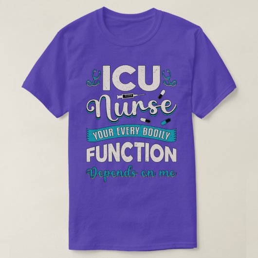 Icu Nurse Medicine Emergency Love Ambulance Funny T-shirt (Design voorkant)