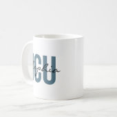 ICU Nurse Personalized Name Minimalist Typography Koffiemok (Voorkant links)