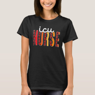 Icu Nurse Pset Red Love Heart Stethoscoop Rn Nurs T-shirt