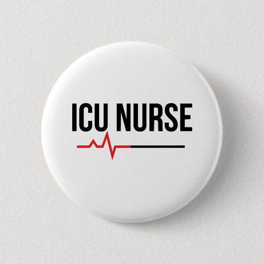 ICU Nurse Ronde Button 5,7 Cm (Voorkant)
